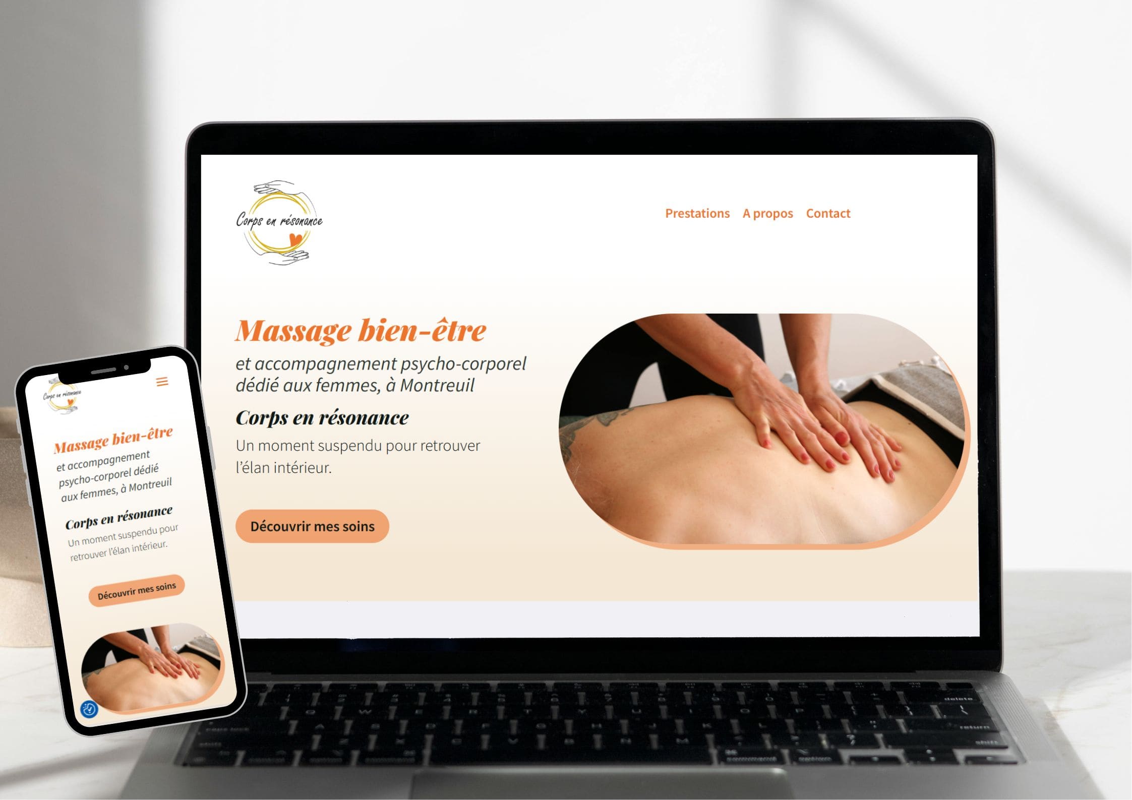 Création du site internet Corps en résonance